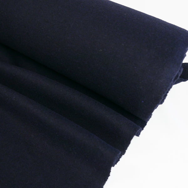 Fabio - Double Faced Boiled Wool | Deep Navy (LAST CUT- 1.3M)