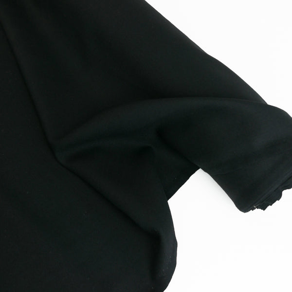Zana - Italian Wool Crepe | Black (LAST CUT - 1M)
