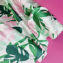 Monstera - Printed Silk Satin | Lime