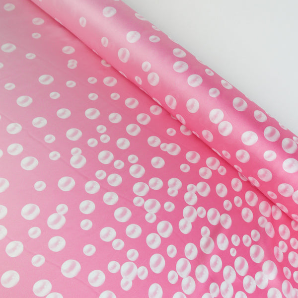 Italian Printed Silk Satin | Pink Pearl
