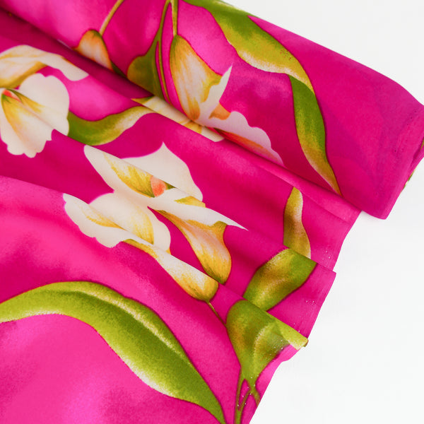 Printed Silk Georgette | Calla Lily
