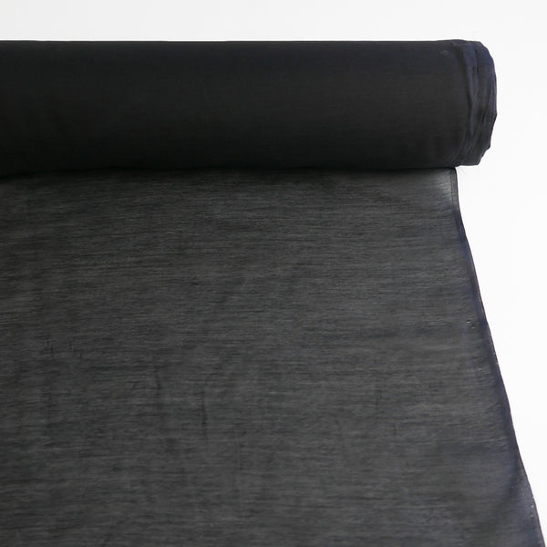 Silk Cotton Voile | Noir