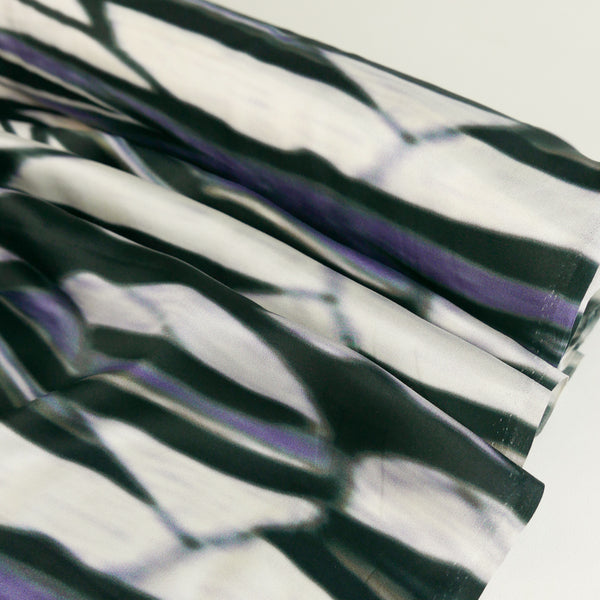Printed Silk Satin | Chrome