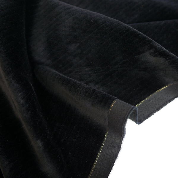 Korean Corded Velvet | Onyx