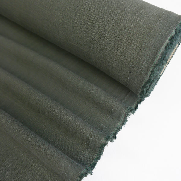 Christina - Yarn Dyed Linen | Olive Remnant (2.8M)