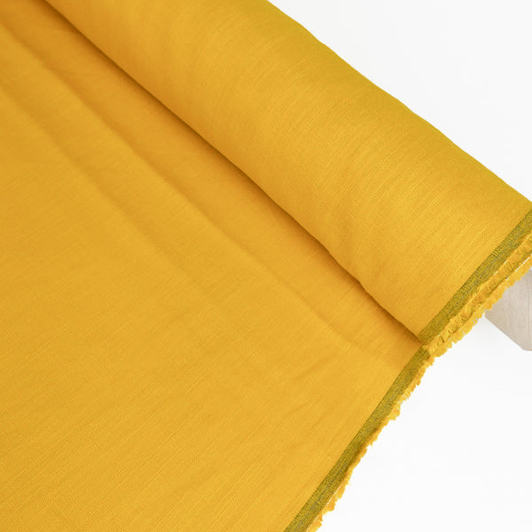 Korean Crosshatch Linen | Marigold