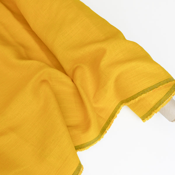 Korean Crosshatch Linen | Marigold