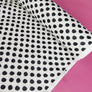 Hokkaido - Printed Seersucker Cotton | Black Polkadot