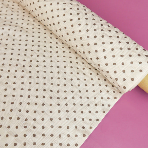 Paloma - Printed Seersucker Cotton | Tiramisu