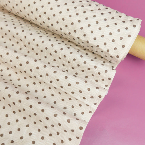 Paloma - Printed Seersucker Cotton | Tiramisu