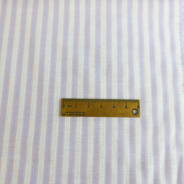 Jasmine - Japanese Lurex Cotton | Lavender Stripe