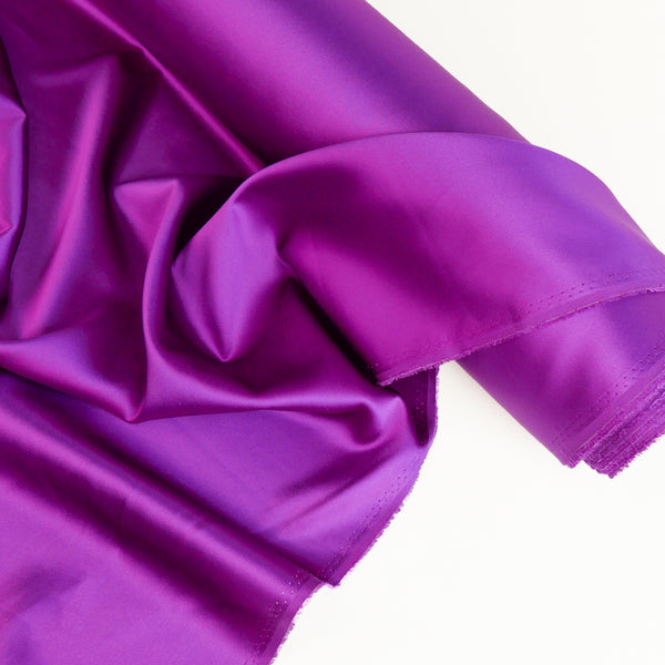 Stretch Silk Satin | Fuchsia