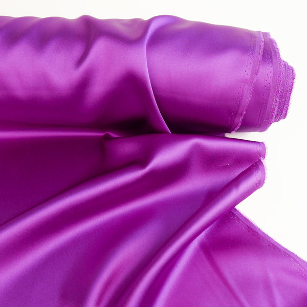 Stretch Silk Satin | Fuchsia