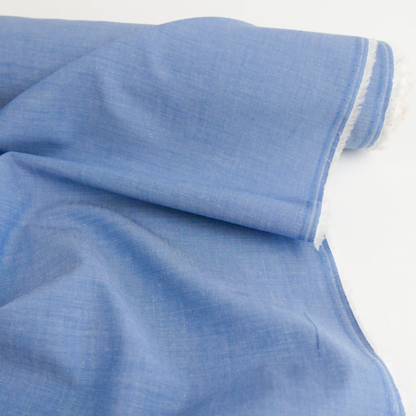 Florence - Silk Cotton Poplin | Sky Blue