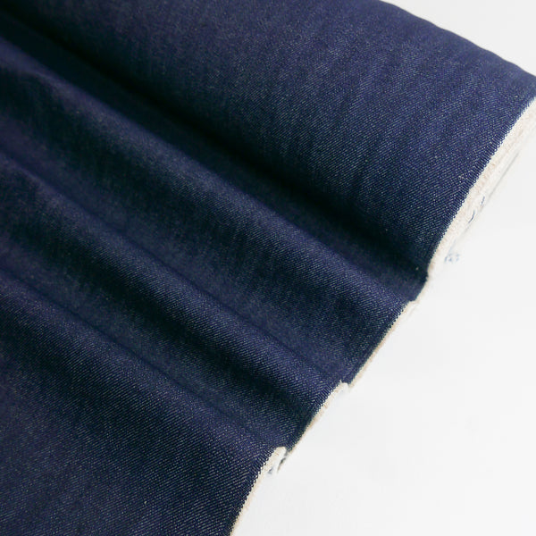Korean Brushed Back Denim | Indigo