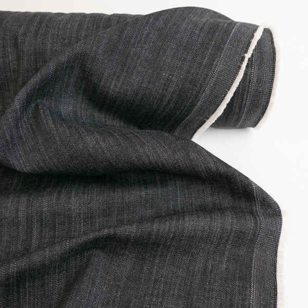One-Off Korean Stretch Denim | Charcoal