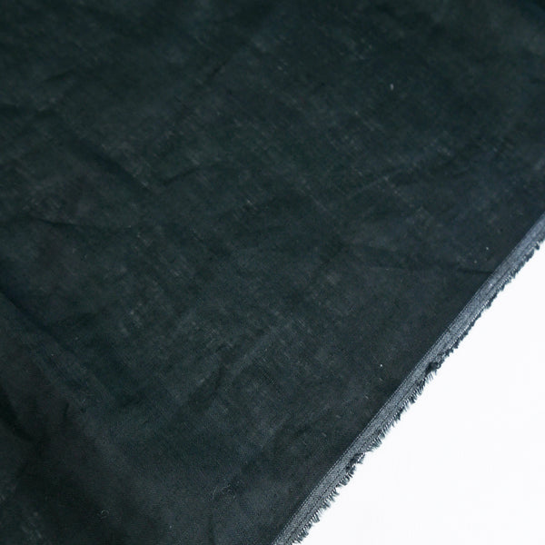 Deborah - French Linen Lawn | Obsidian