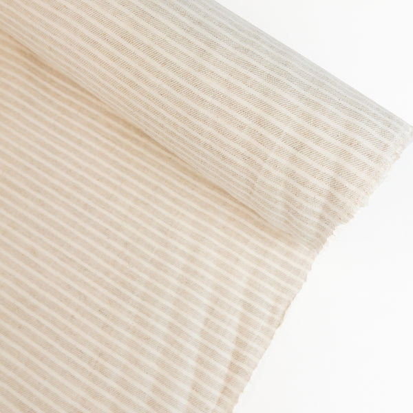 Hanako - Washer Finish Linen | Narrow Stripe