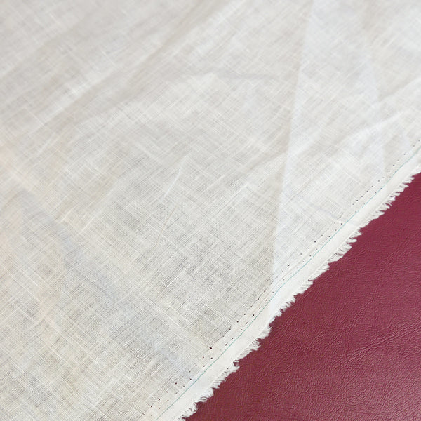 Patsy - Crosshatch Linen | Off-White
