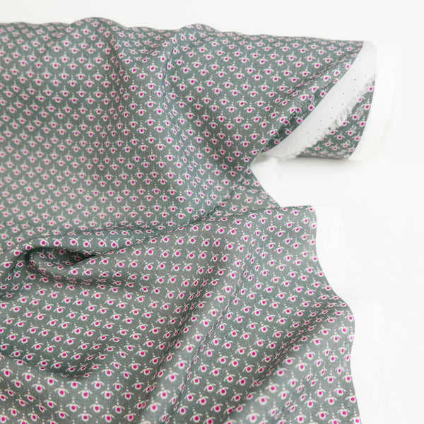 Izmir - Turkish Printed Rayon | Ash