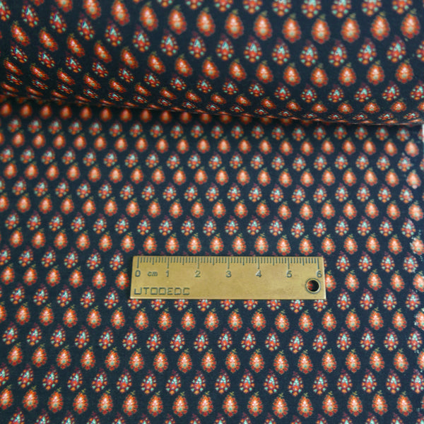 Omar - Turkish Printed Rayon | Garnet