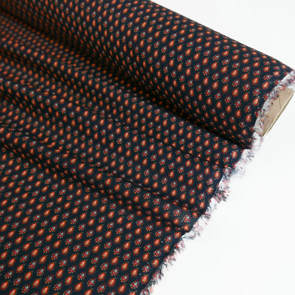 Omar - Turkish Printed Rayon | Garnet