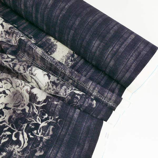 Trompe L’œil - Printed Knit | Indigo Brocade