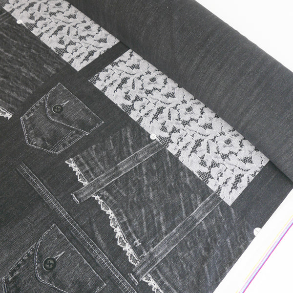Trompe L’œil - Printed Knit | Charcoal Lace