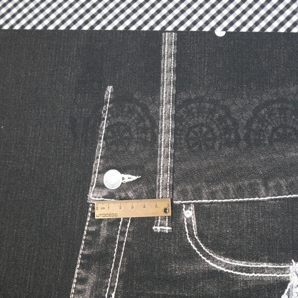 Trompe L’œil - Printed Knit | Black Gingham