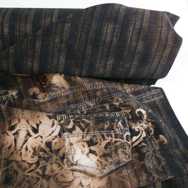 Trompe L’œil - Printed Knit | Tan Brocade