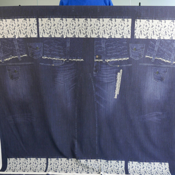 Trompe L’œil - Printed Knit | Indigo Lace