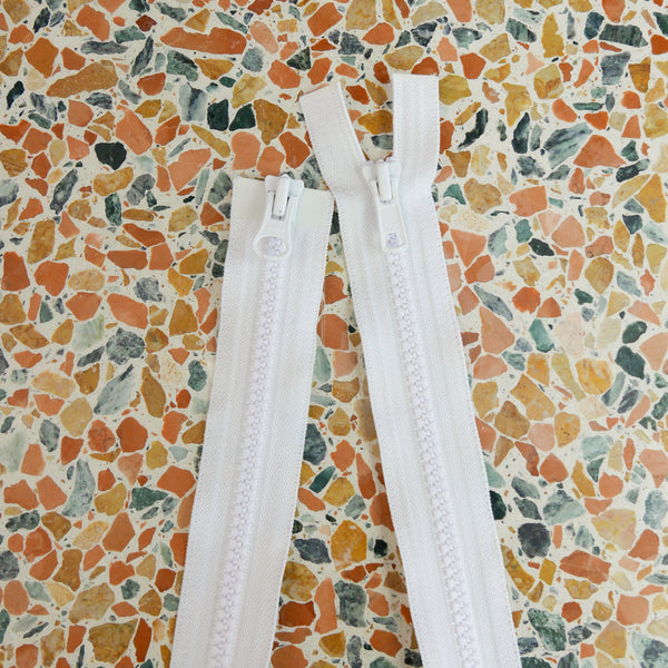 YKK 65cm Double-Ended Zip | Optic White