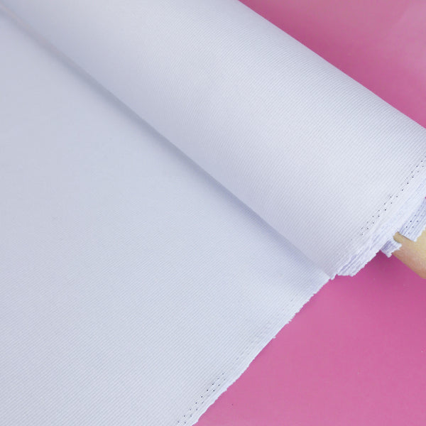 Korean Cotton Ribbing | Misty Blue #8