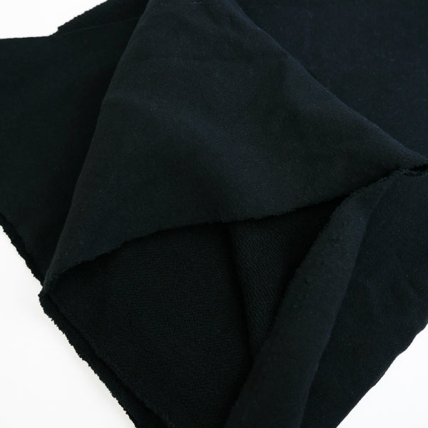 French Terry Sweatshirting | Classic Black
