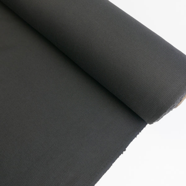 Korean Cotton Ribbing | Charcoal #3
