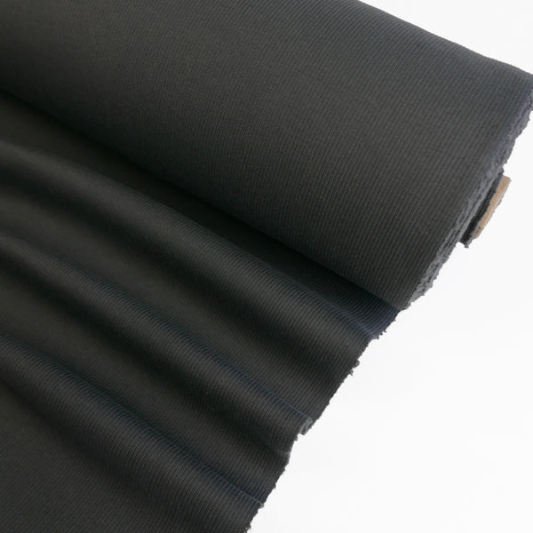 Korean Cotton Ribbing | Charcoal #3