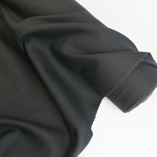 Korean Cotton Ribbing | Charcoal #3