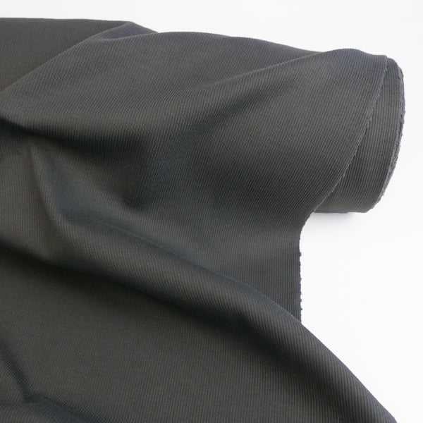 Korean Cotton Ribbing | Charcoal #3