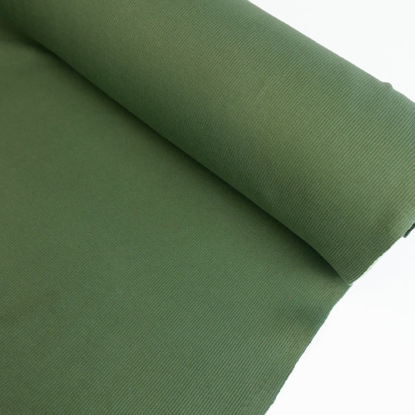 Korean Cotton Ribbing | Olive #5
