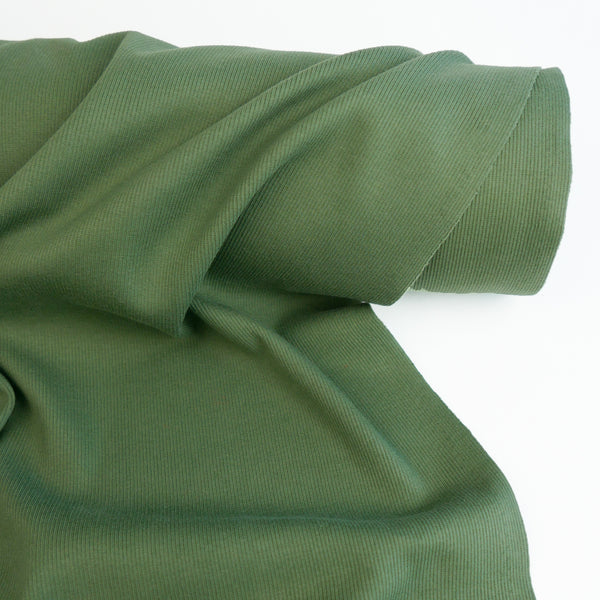 Korean Cotton Ribbing | Olive #5