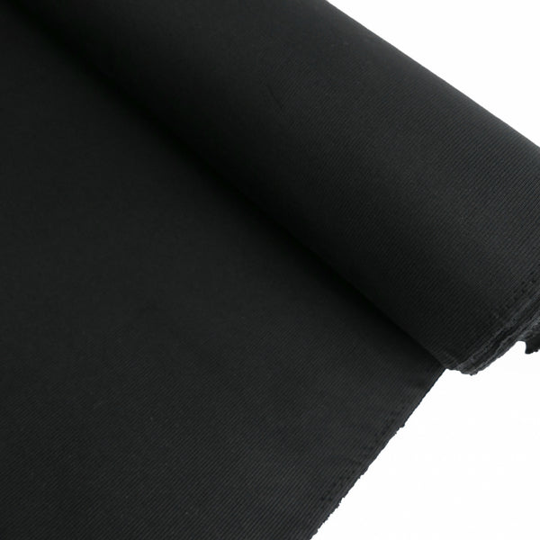 Korean Cotton Ribbing | Black #1