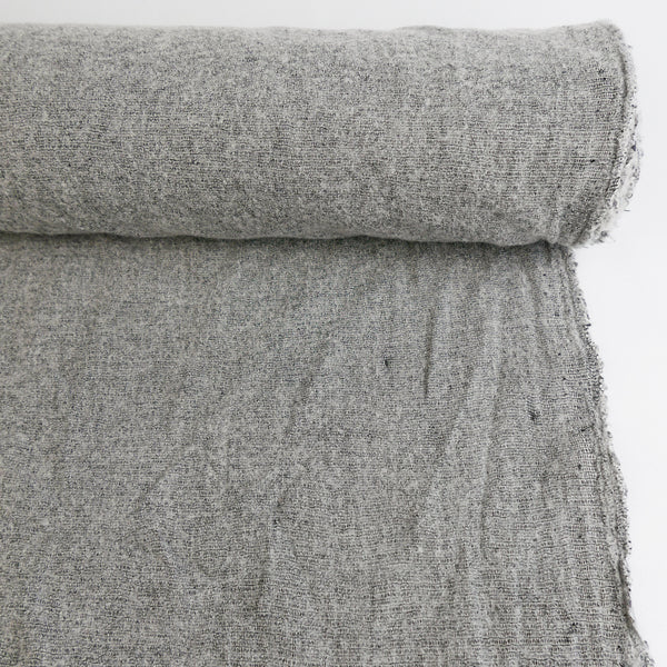 Italian Wool Flannel - Grey Marle