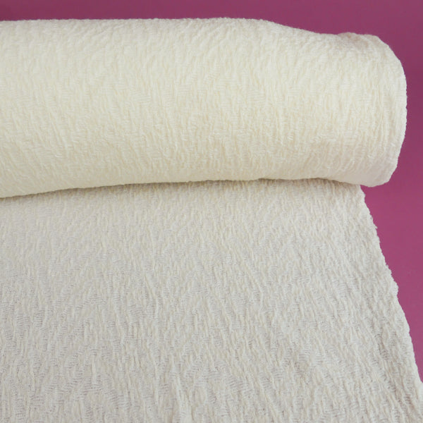 Italian Merino Jacquard Knit - Marshmellow