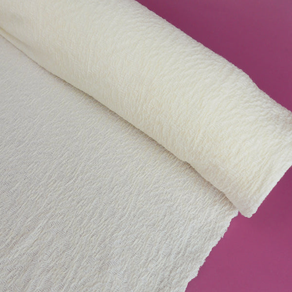 Italian Merino Jacquard Knit - Marshmellow