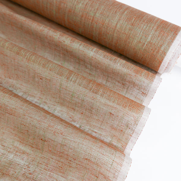 Capri - Shot Linen Gauze | Burnt Orange