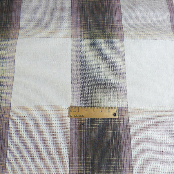 Nevena - European Yarn-Dyed Linen | Mauve Check