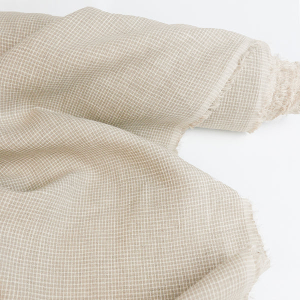 Flavia - European Yarn-dyed Linen | Biscuit