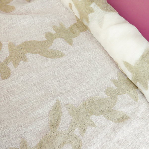 Pascal - European Applique Linen