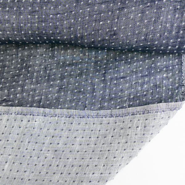 Leandro - European Double-Faced Linen | Ink