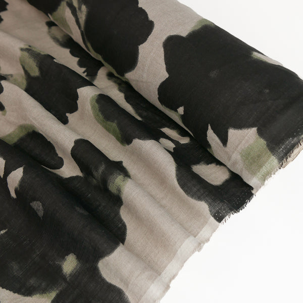 Tiffany - Screen-Printed Linen | Natural Floral
